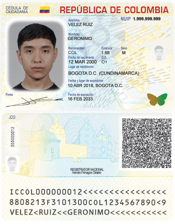 Foto cédula digital