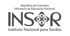 Logotipo, imagen de la entididad que apoya al Sistema de Capacitación Electoral SICE - Instituto Nacional para Sordos